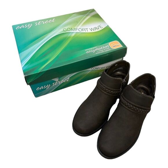 Easy Street Jalia Boot Bootie Smoke Women’s Size 6 M New In Box - Picture 1 of 16